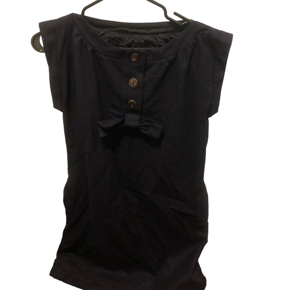 Authentic A.P.C. navy wool shift dress with buttons - Picture 4 of 5
